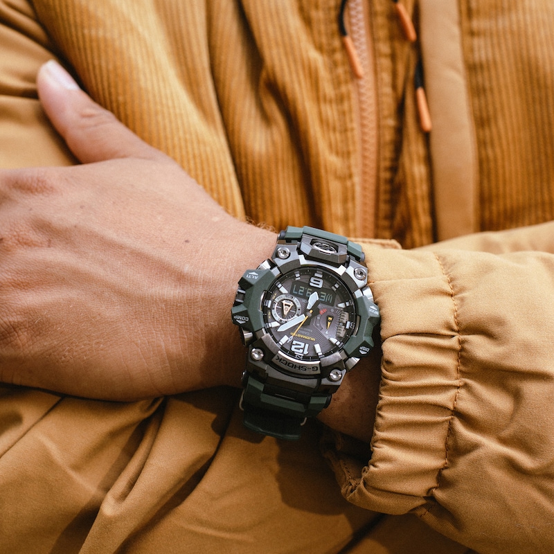 Main Image 10 of G-Shock Mudmaster GWG-B1000-3AER Men's Green Resin Strap Watch