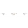 Thumbnail Image 2 of Sterling Silver CZ & Freshwater Pearl Station Drop Bracelet