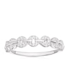 Thumbnail Image 1 of Sterling Silver Cubic Zirconia Chain Ring (Size N)