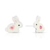 Thumbnail Image 1 of Children's Sterling Silver Crystal Bunny Stud Earrings