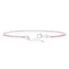Thumbnail Image 3 of Sterling Sterling Pink Cubic Zirconia Tennis Bracelet