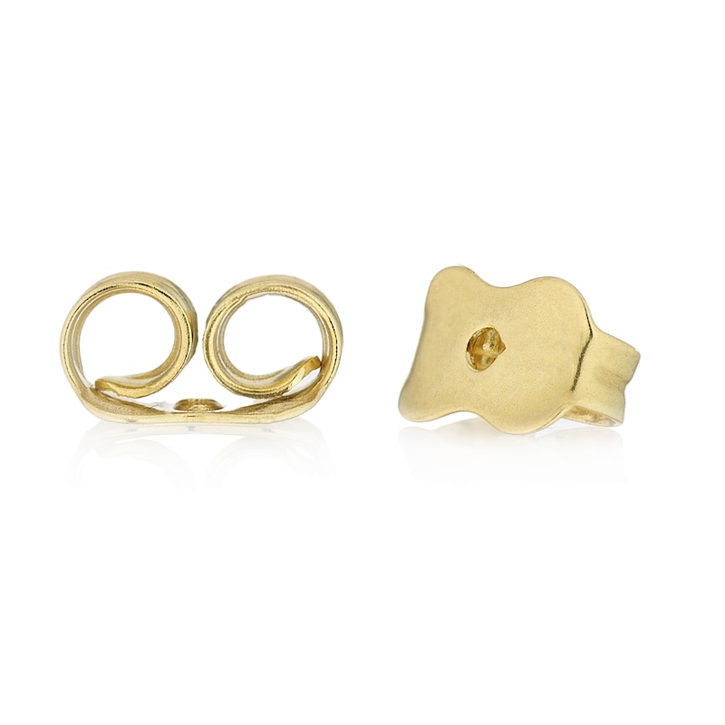 Main Image 2 of 9ct Yellow Gold Mother Of Pearl Clover Stud Earrings