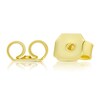 Thumbnail Image 3 of 9ct Yellow Gold Blue Beaded Open Hoop Earrings