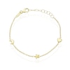 Thumbnail Image 0 of Children's 9ct Yellow Gold Heart, Moon & Star Bracelet