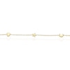 Thumbnail Image 1 of Children's 9ct Yellow Gold Heart, Moon & Star Bracelet