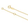 Thumbnail Image 3 of 9ct Yellow Gold Mother Of Pearl Clover Drop Station Necklace