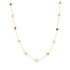 Thumbnail Image 1 of 9ct Yellow Gold 16+1" Multicoloured Cubic Zirconia Necklace