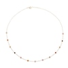 Thumbnail Image 2 of 9ct Yellow Gold 16+1" Multicoloured Cubic Zirconia Necklace