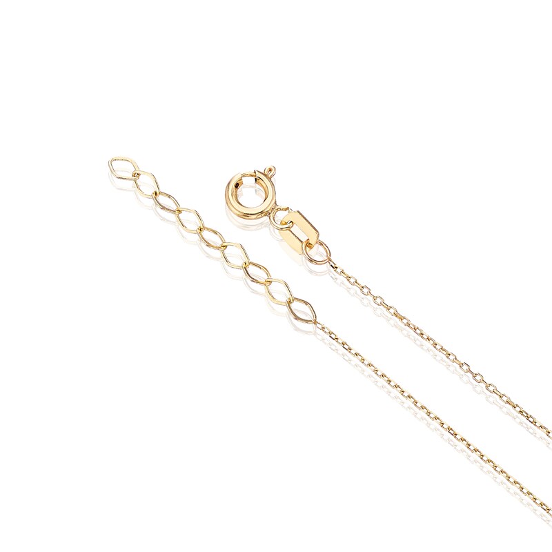Main Image 3 of 9ct Yellow Gold 16+1" Multicoloured Cubic Zirconia Necklace