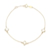 Thumbnail Image 1 of 9ct Yellow Gold Mother Of Pearl Petal Bracelet