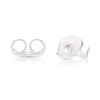 Thumbnail Image 1 of Sterling Silver Cubic Zirconia & Cultured Freshwater Pearl Stud Earrings