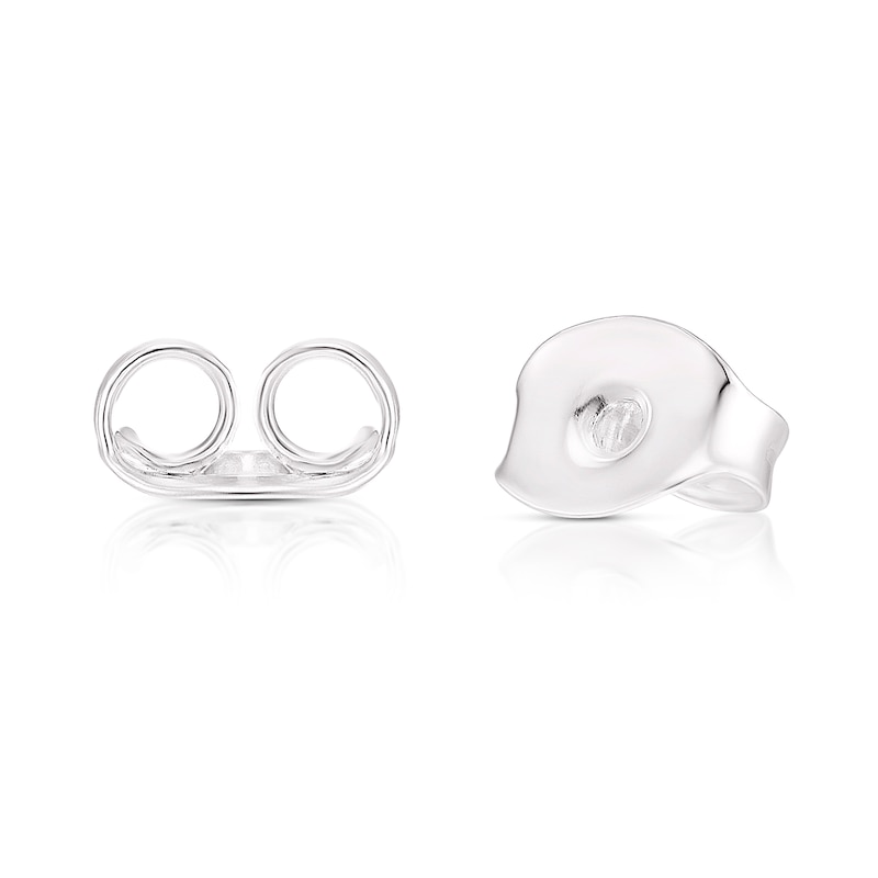 Sterling Silver Cubic Zirconia & Cultured Freshwater Pearl Stud Earrings