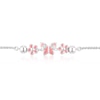 Thumbnail Image 2 of Children's Sterling Silver Pink Enamel 6.5" Butterfly Bolo Bracelet