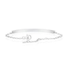 Thumbnail Image 3 of Sterling Silver Curved Plain ID & Chain Bracelet