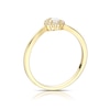 Thumbnail Image 3 of 9ct Yellow Gold Cubic Zirconia Halo Pear Ring