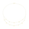 Thumbnail Image 1 of 9ct Yellow Gold Double Layer Station Drop Necklace