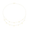 Thumbnail Image 2 of 9ct Yellow Gold Double Layer Station Drop Necklace