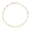 Thumbnail Image 1 of 9ct Yellow Gold Disc Station Bracelet