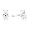 Thumbnail Image 1 of Children's Sterling Silver Crystal Teddy Bear Stud Earrings