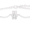 Thumbnail Image 2 of Children's Sterling Silver Crystal Teddy Bear 5+1" Bracelet