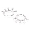 Thumbnail Image 2 of Sterling Silver Crystal Disc Hoop Earrings