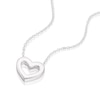 Thumbnail Image 2 of Sterling Silver Chunky Open Heart Pendant Necklace