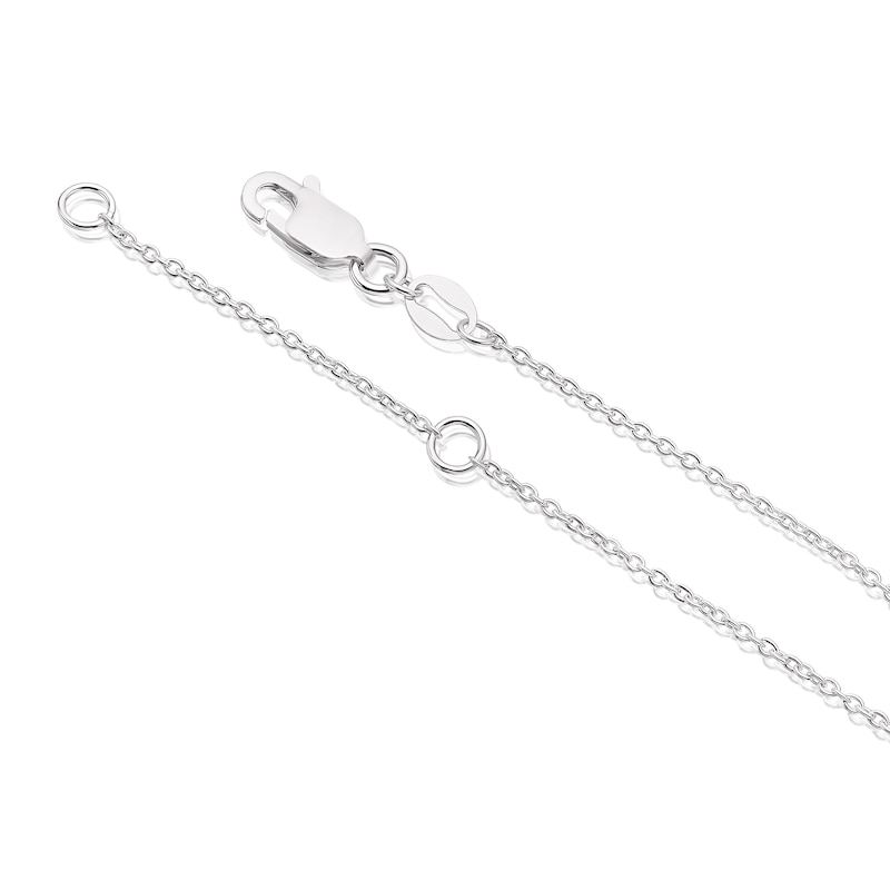 Main Image 3 of Sterling Silver Chunky Open Heart Pendant Necklace