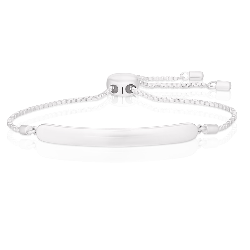 Children's Sterling Silver ID Engravable Bolo Bracelet