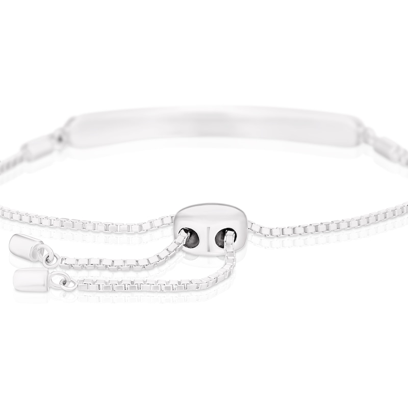 Children's Sterling Silver ID Engravable Bolo Bracelet