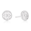 Thumbnail Image 0 of Sterling Silver Beaded Flower Pattern Stud Earrings