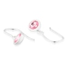 Thumbnail Image 2 of Sterling Silver Violet Preciosa Crystal Hook Drop Earrings