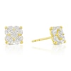 Thumbnail Image 0 of 9ct Yellow Gold Cubic Zirconia Flower Shape Stud Earrings