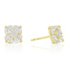 Thumbnail Image 1 of 9ct Yellow Gold Cubic Zirconia Flower Shape Stud Earrings