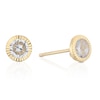 Thumbnail Image 0 of 9ct Yellow Gold Round Cubic Zirconia Stud Earrings