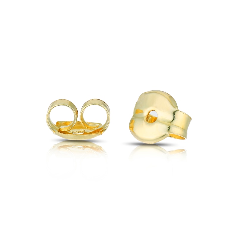 Main Image 2 of 9ct Yellow Gold Round Cubic Zirconia Stud Earrings