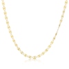Thumbnail Image 1 of 9ct Yellow Gold Diamond Cut Oval Pendant Necklace