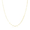 Thumbnail Image 1 of 9ct Yellow Gold Graduated Petal Pendant Necklace