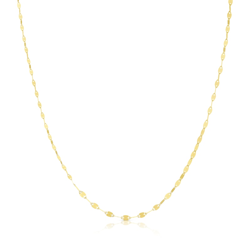 Main Image 1 of 9ct Yellow Gold Graduated Petal Pendant Necklace