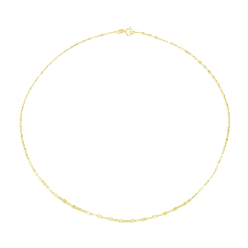 Main Image 2 of 9ct Yellow Gold Graduated Petal Pendant Necklace
