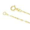 Thumbnail Image 3 of 9ct Yellow Gold Graduated Petal Pendant Necklace