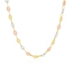Thumbnail Image 1 of 9ct Three Colour Gold Puff Mariner Chain