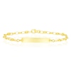 Thumbnail Image 0 of 9ct Yellow Gold 7.5 Inch Puff Mariner Chain ID Bracelet