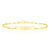Thumbnail Image 1 of 9ct Yellow Gold 7.5" Puff Mariner Chain ID Bracelet