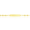 Thumbnail Image 1 of 9ct Yellow Gold 7.5 Inch Puff Mariner Chain ID Bracelet