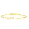 Thumbnail Image 2 of 9ct Yellow Gold 7.5 Inch Puff Mariner Chain ID Bracelet