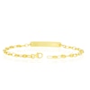 Thumbnail Image 3 of 9ct Yellow Gold 7.5" Puff Mariner Chain ID Bracelet