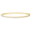 Thumbnail Image 1 of 9ct Yellow Gold Glitter Detail Tube Bangle