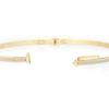 Thumbnail Image 3 of 9ct Yellow Gold Glitter Detail Tube Bangle