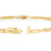 Thumbnail Image 3 of 9ct Yellow Gold Hinged Twist Greek Bangle