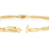 Thumbnail Image 2 of 9ct Yellow Gold Hinged Twist Greek Bangle